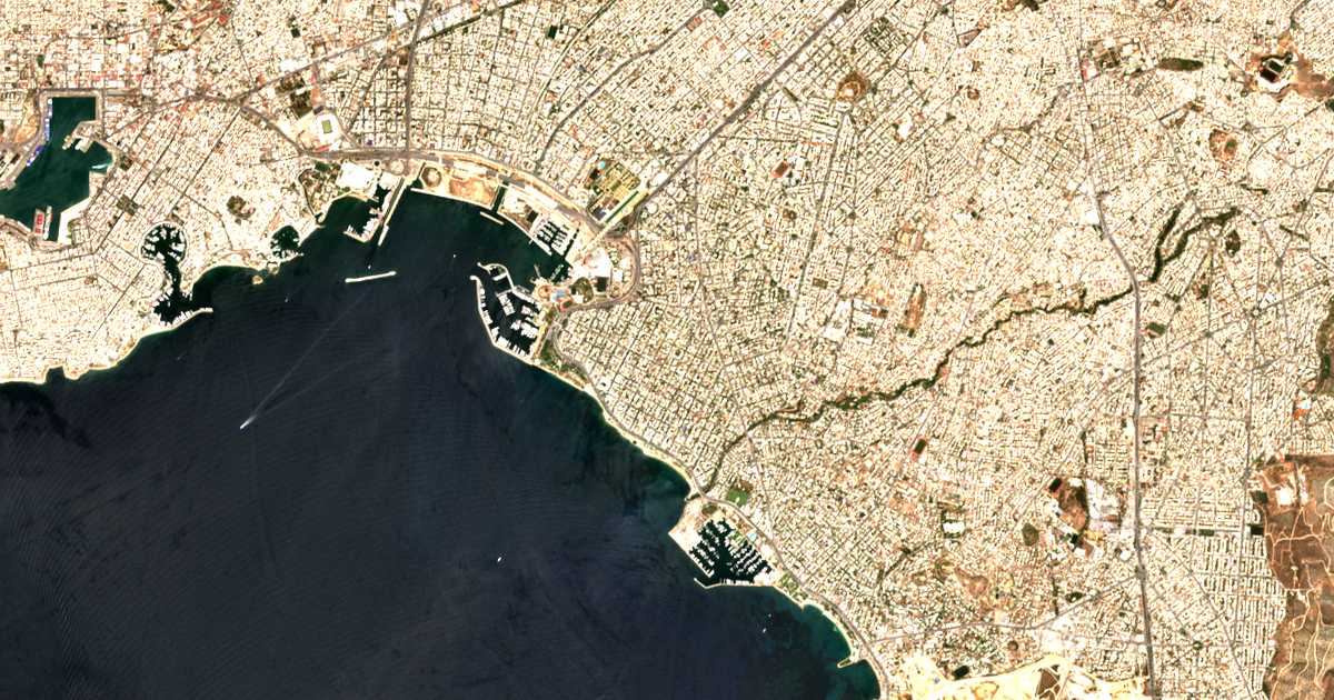 Carte satellite de Paleó Fáliro