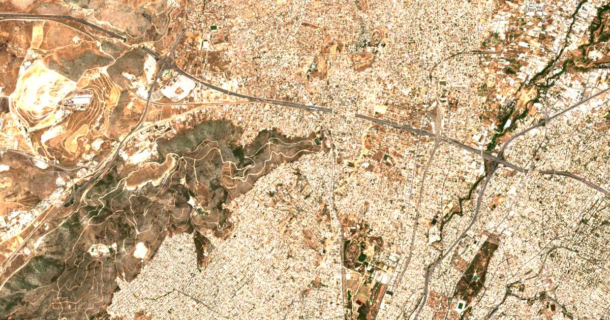 Carte satellite de Kamateró