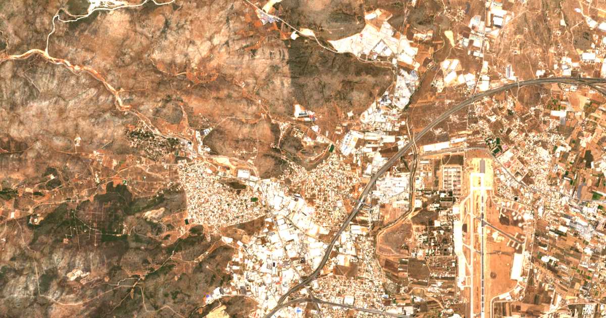 Carte satellite de Néos Póntos