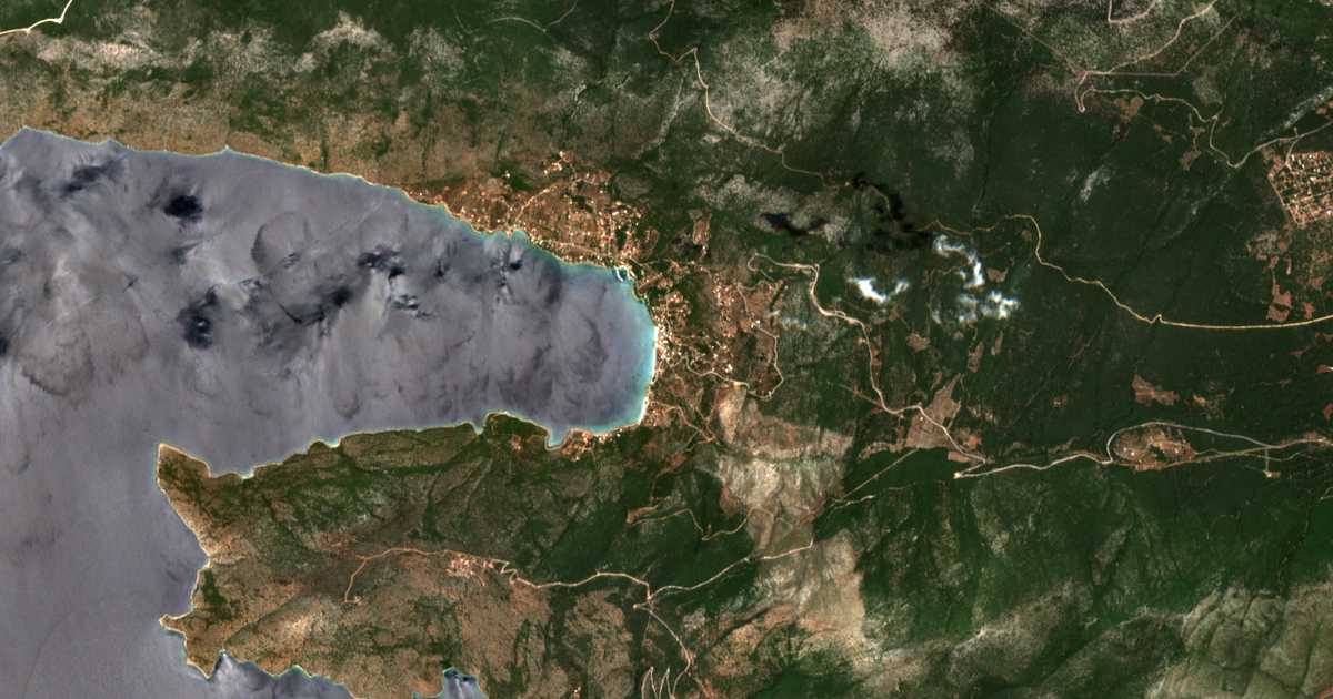 Carte satellite de Pórto Germenó