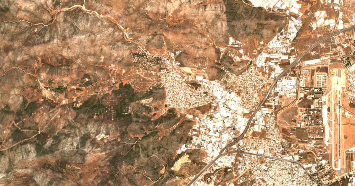Carte satellite de Mándra