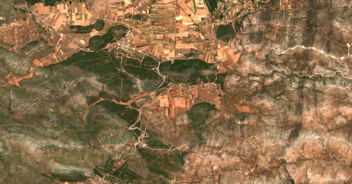 Carte satellite de Pournári