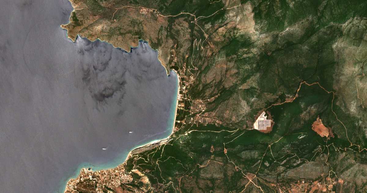 Carte satellite de Psátha