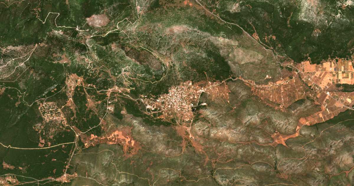 Carte satellite de Vília