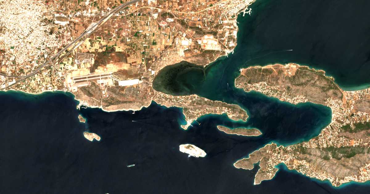 Carte satellite de Agía Triás