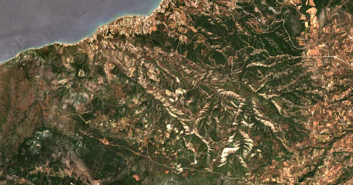 Carte satellite de Moní Agíou Ioánnou Prodrómou