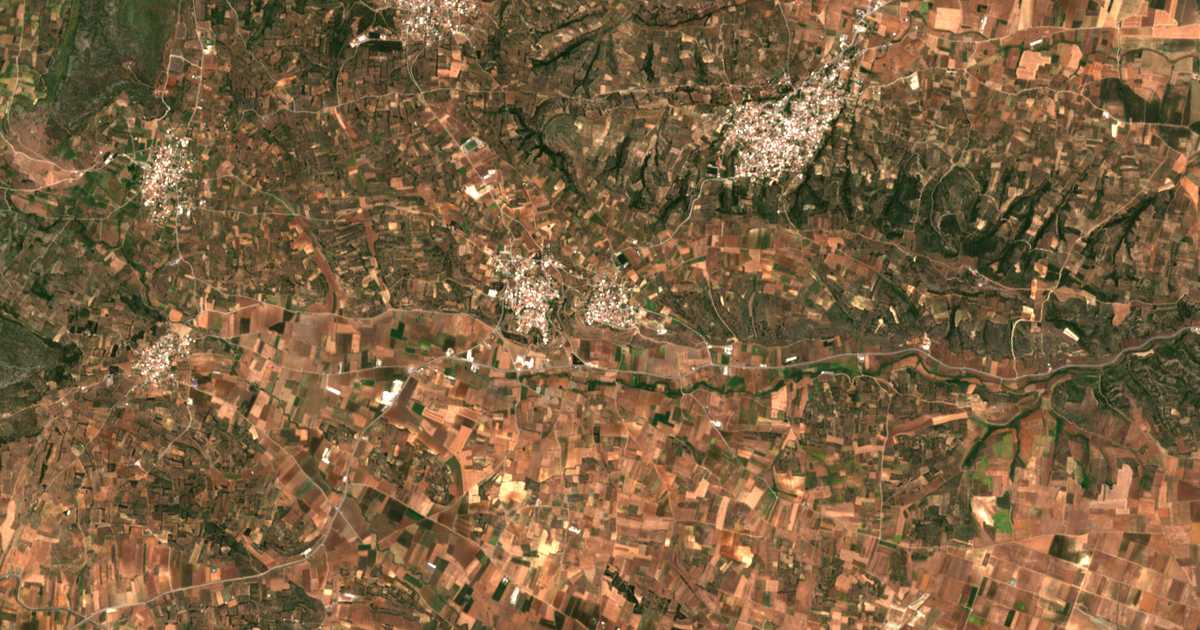 Carte satellite de Leontárion