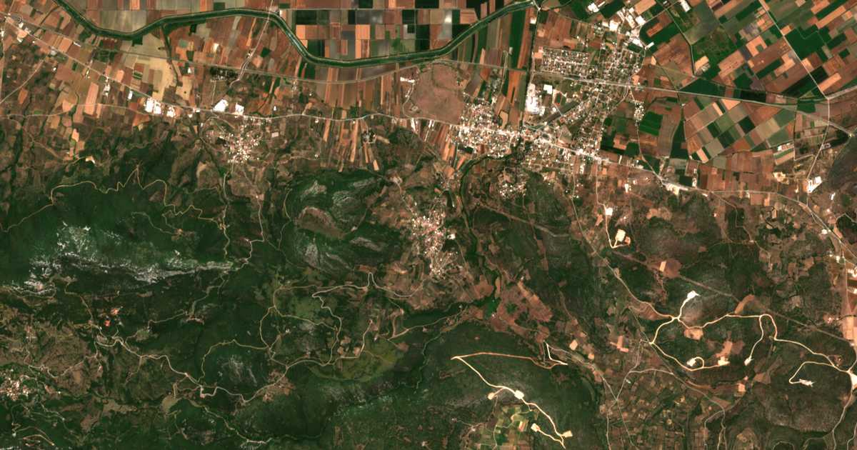 Carte satellite de Mázion