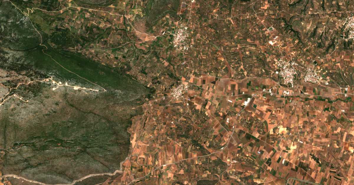 Carte satellite de Neochórion