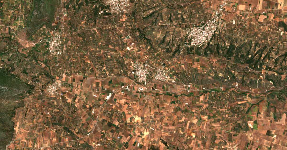 Carte satellite de Thespiés