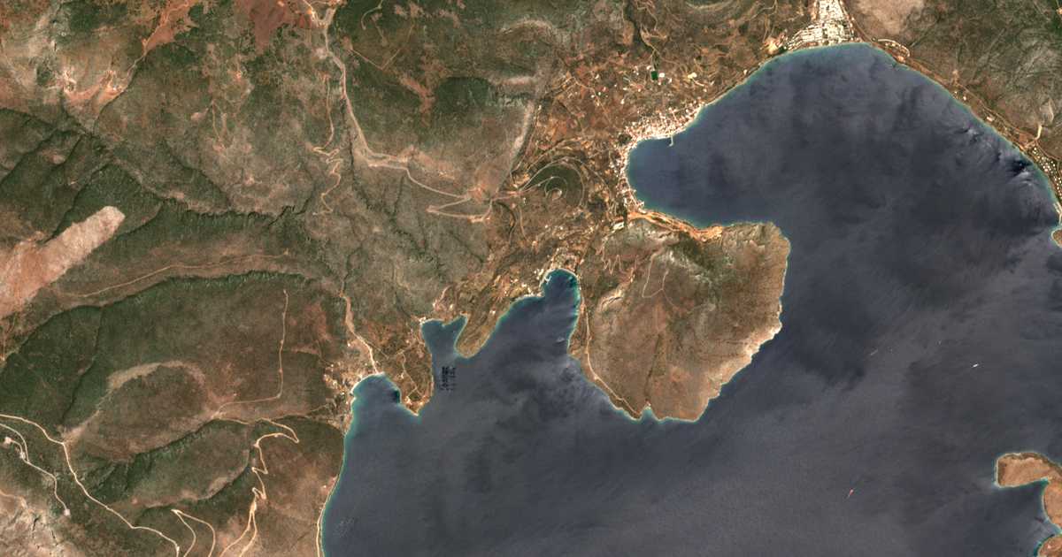 Carte satellite de Ágios Isídoros