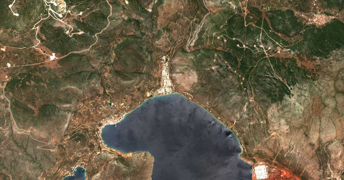 Carte satellite de Paralía Distómou