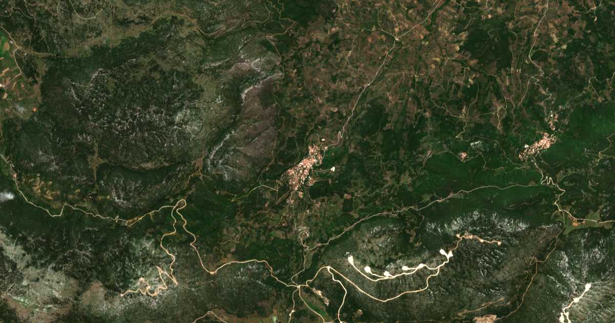 Carte satellite de Agía Triás