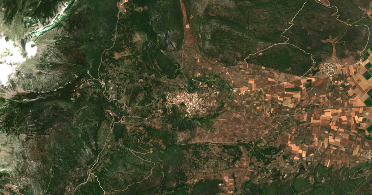 Carte satellite de Dávlia