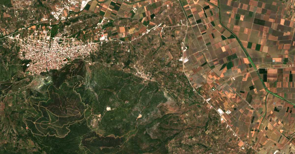 Carte satellite de Lafýstion