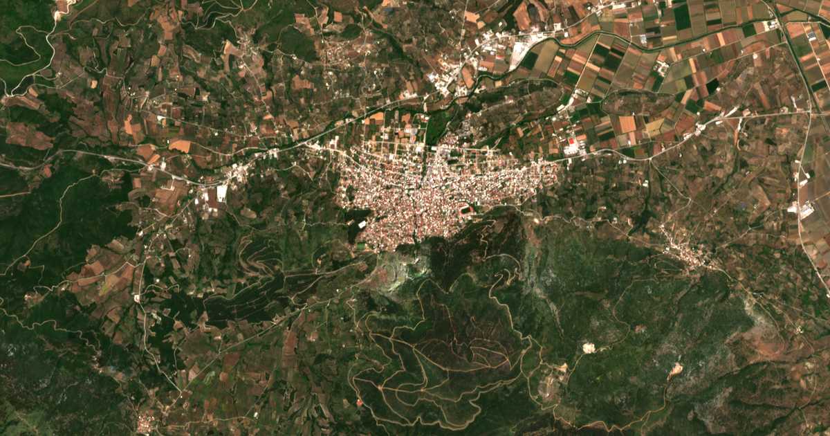 Carte satellite de Livadiá