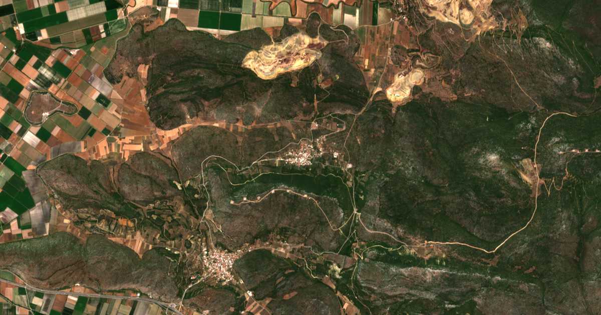 Carte satellite de Kokkino