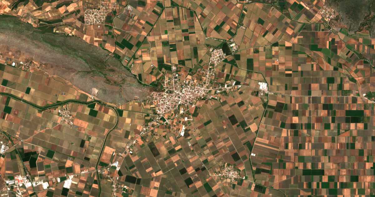 Carte satellite de Orchomène