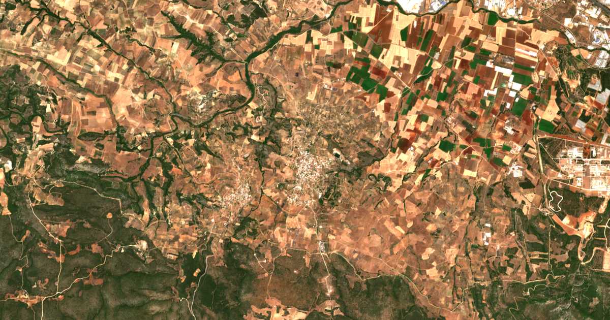 Carte satellite de Ágios Thomás