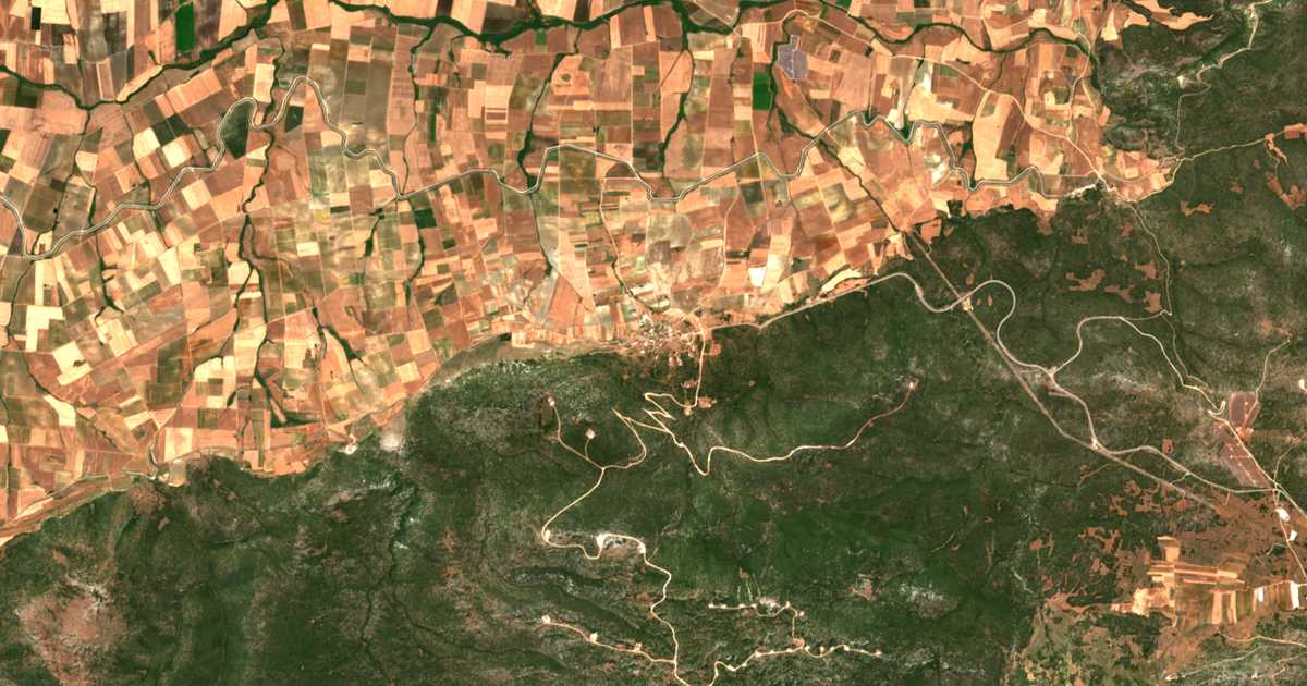 Carte satellite de Dáfni