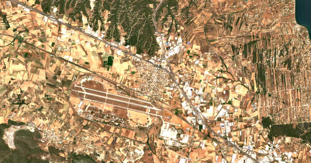Carte satellite de Schimatári