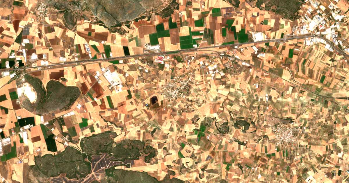 Carte satellite de Eleón