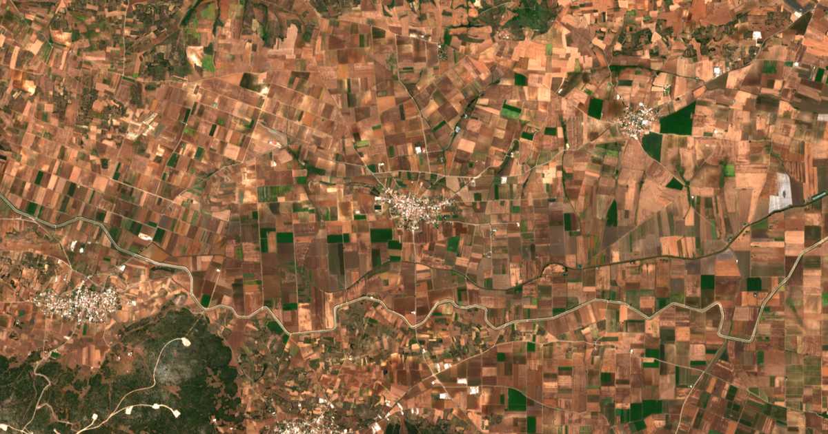 Carte satellite de Melissochórion