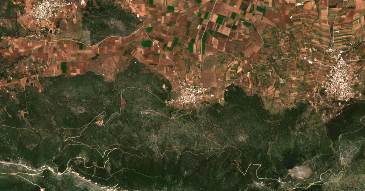 Carte satellite de Plataies
