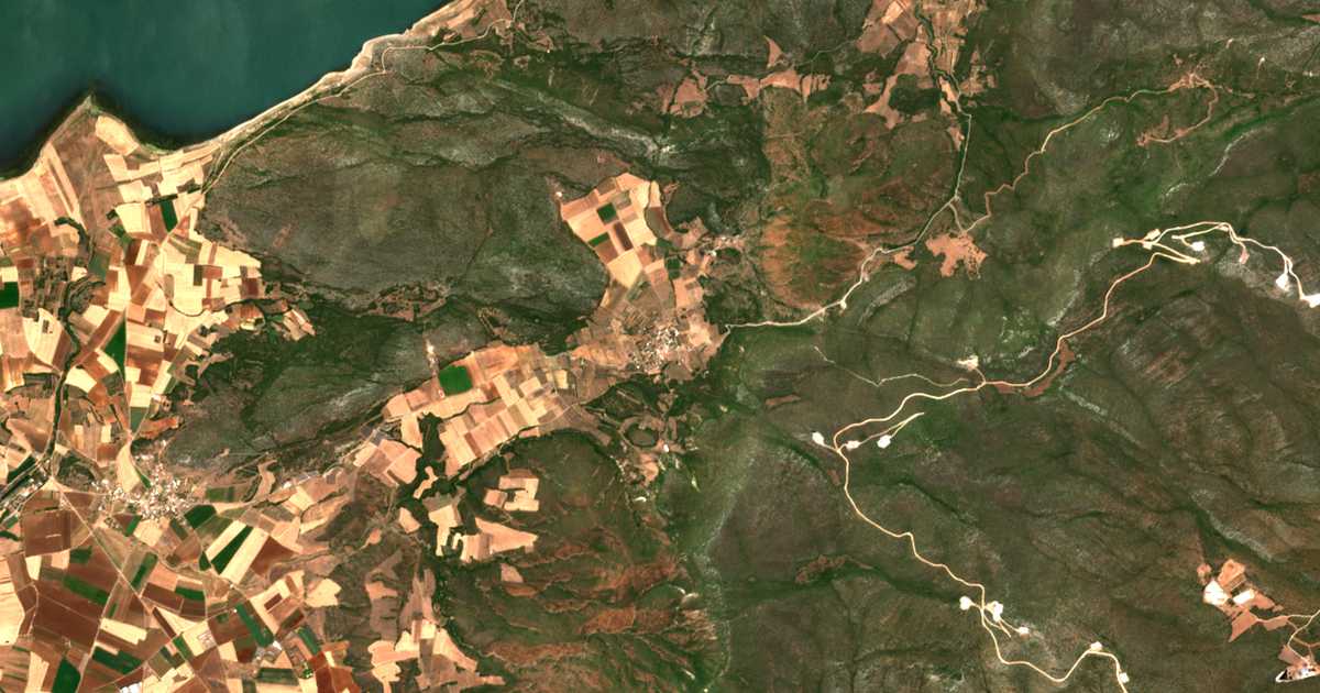 Carte satellite de Platanákia