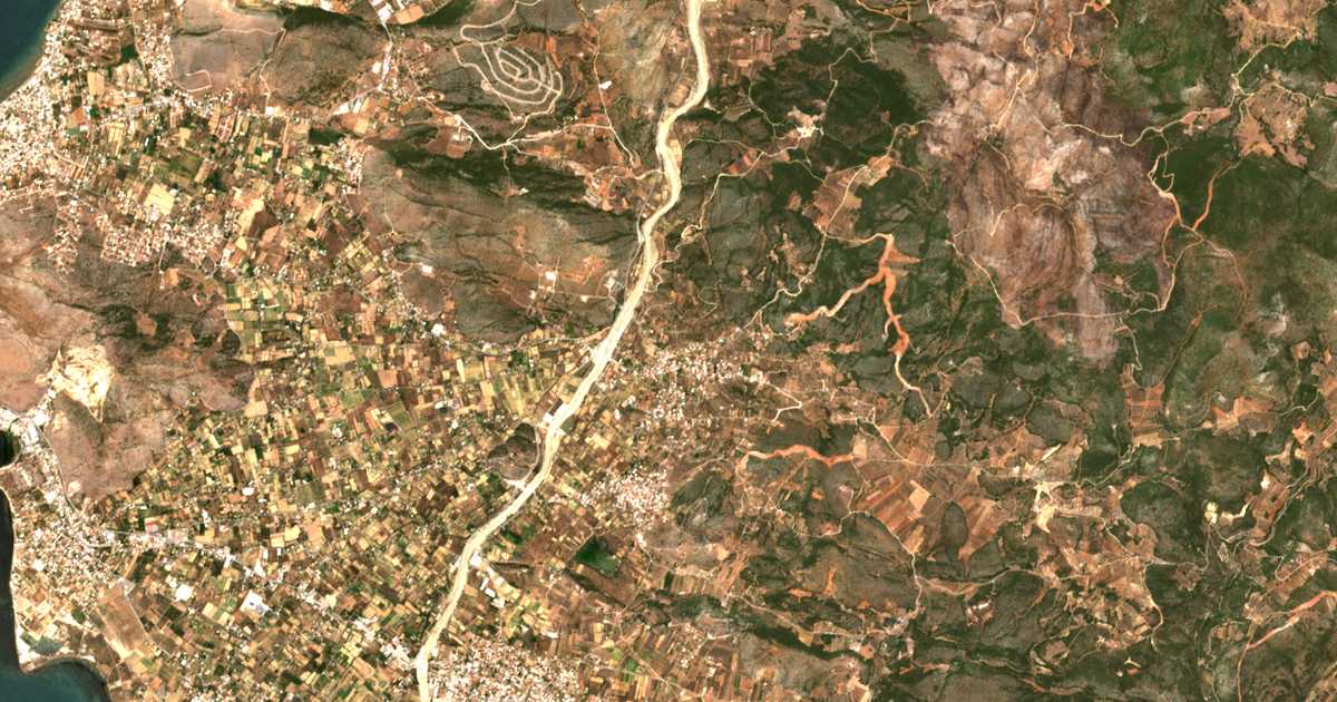 Carte satellite de Afrátion
