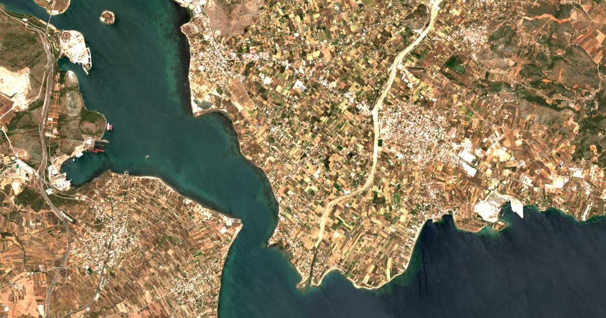 Carte satellite de Ágios Nikólaos