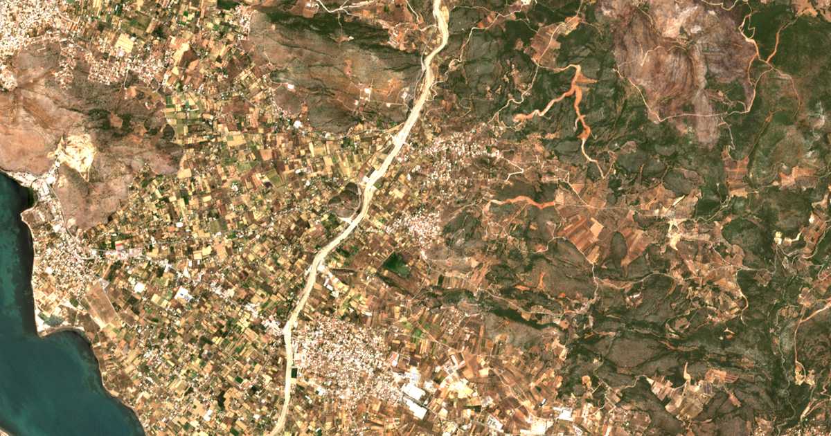 Carte satellite de Fýlla