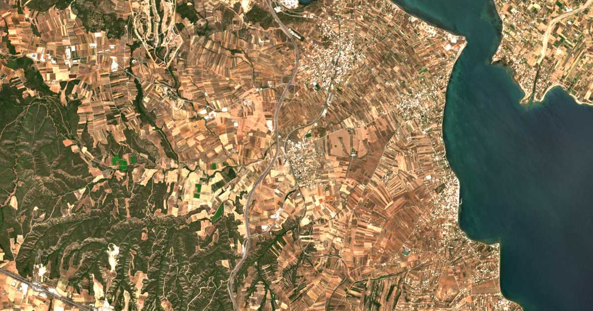 Carte satellite de Kalochóri - Panteíchi