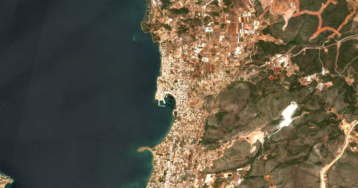 Carte satellite de Néa Artáki