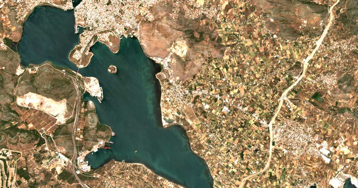 Carte satellite de Néa Lámpsakos