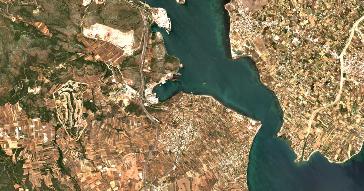 Carte satellite de Paralía