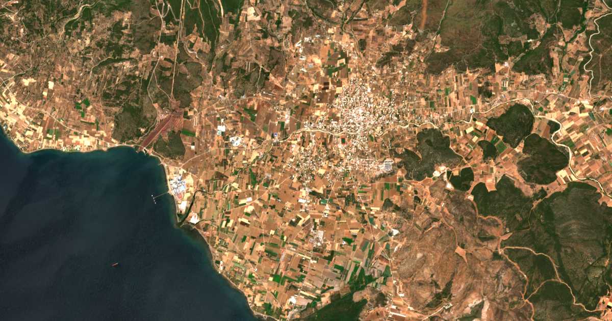 Carte satellite de Kastélla