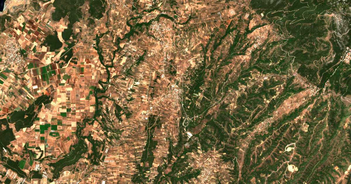Carte satellite de Kathenoí