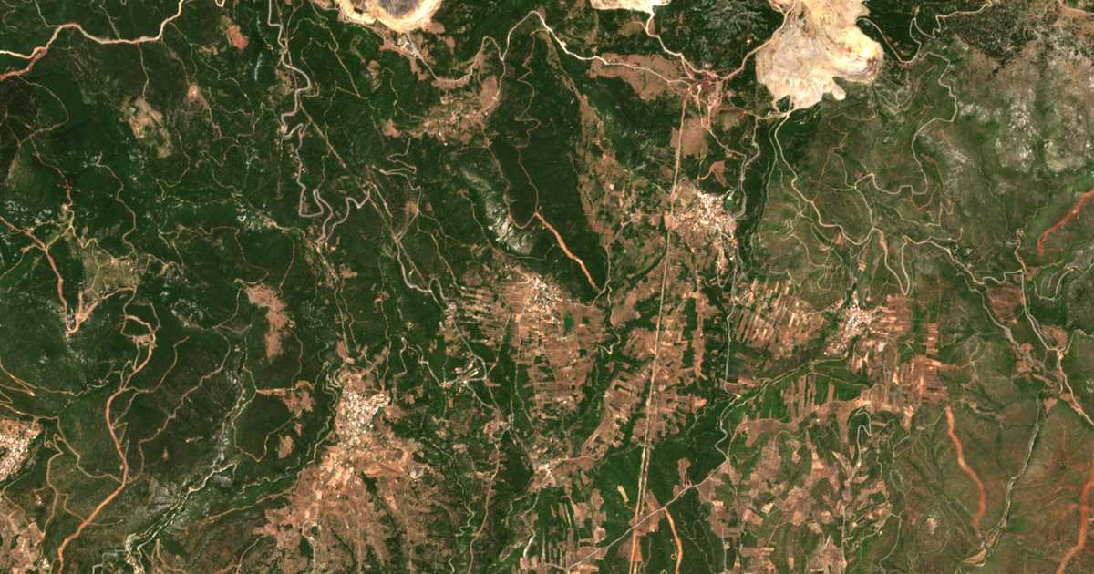 Carte satellite de Kyparíssion