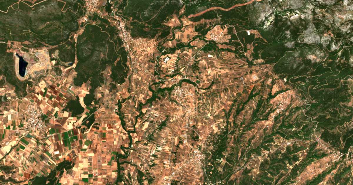 Carte satellite de Páliouras