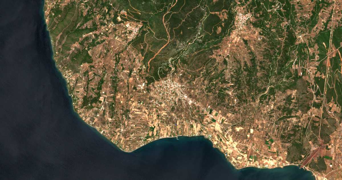 Carte satellite de Politiká