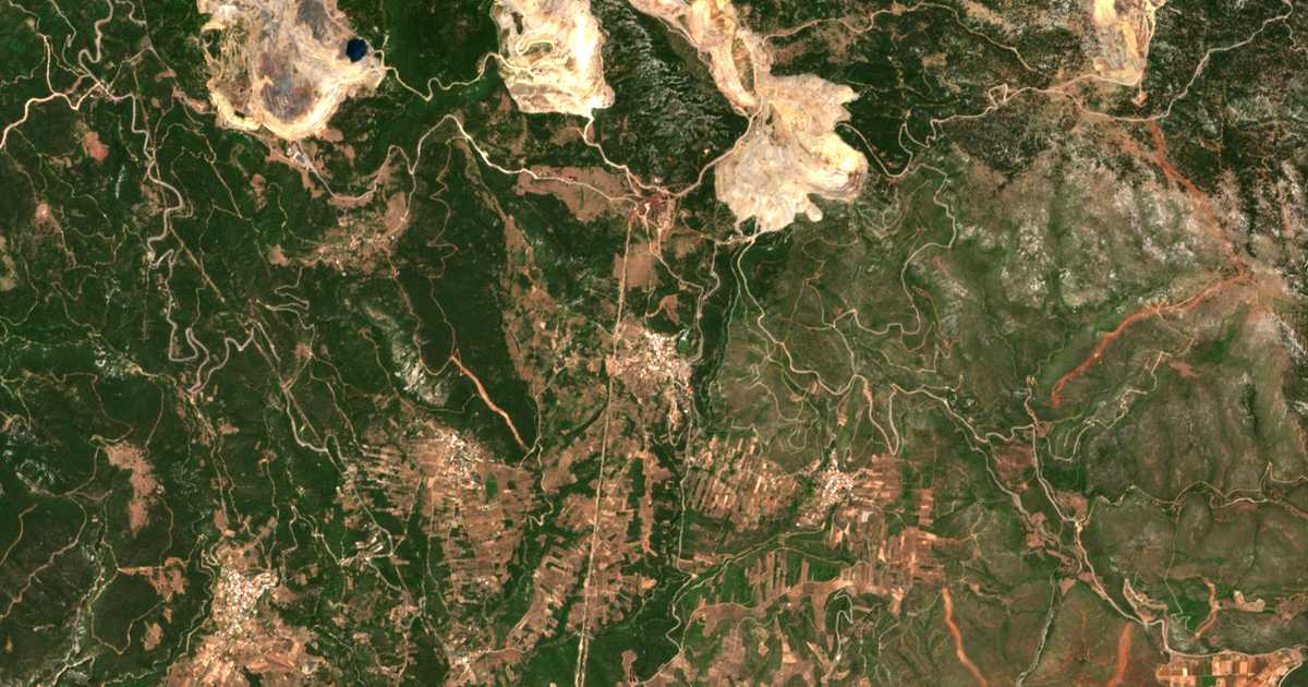 Carte satellite de Stavrós