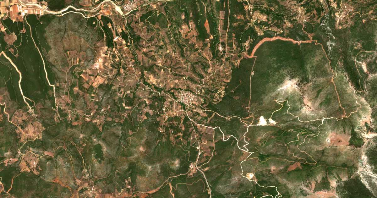 Carte satellite de Theológos