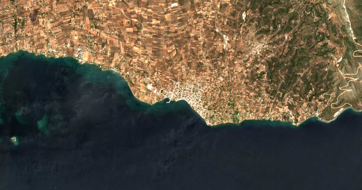 Carte satellite de Amárynthos