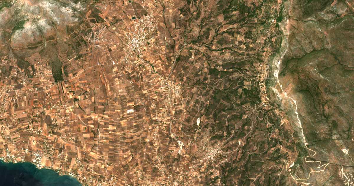Carte satellite de Kallithéa