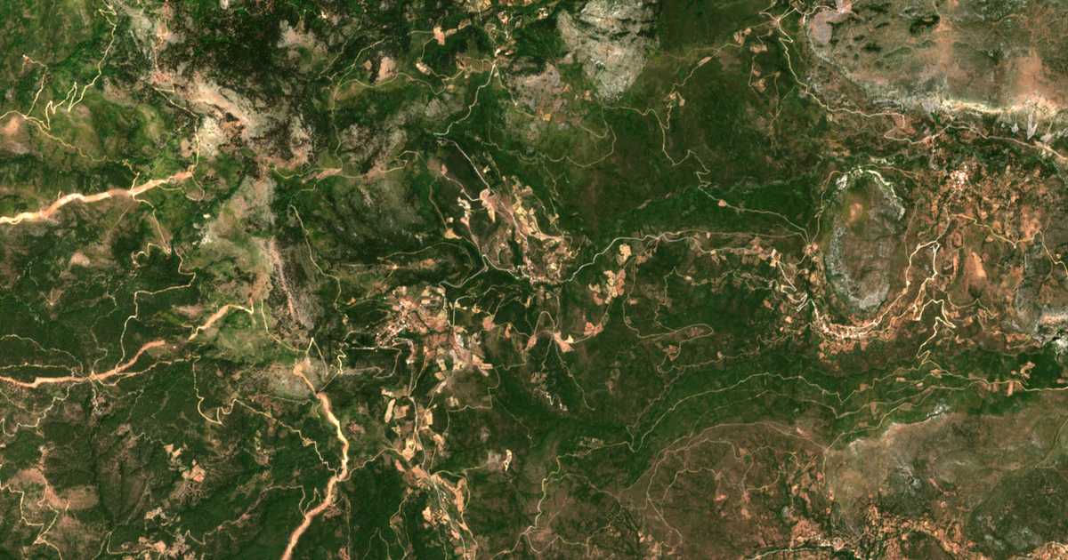 Carte satellite de Káto Séta