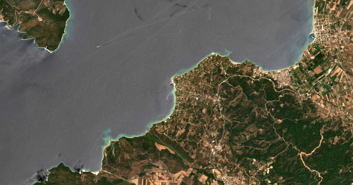 Carte satellite de Agiókambos
