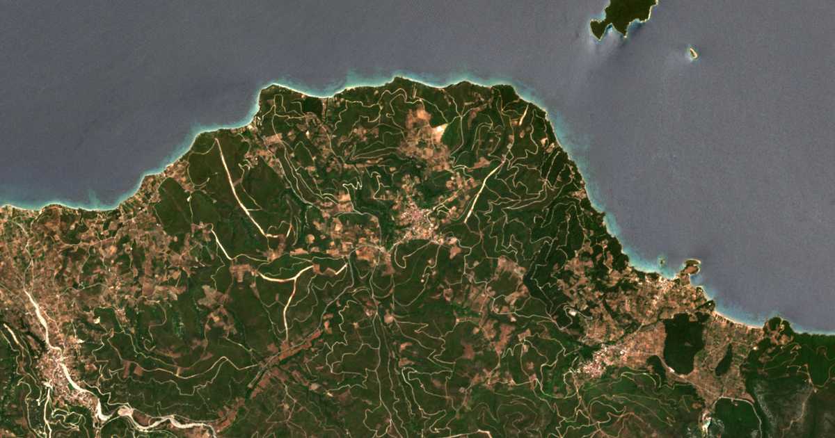 Carte satellite de Agriovótanon