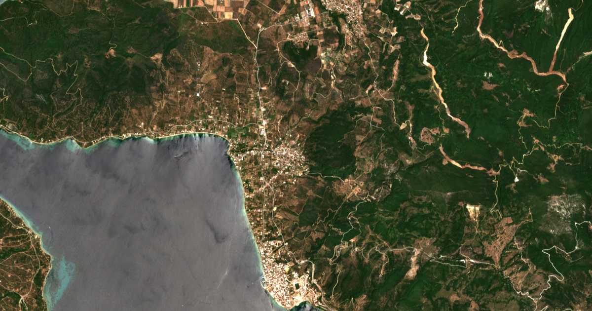 Carte satellite de Edipsós