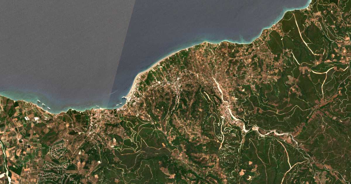 Carte satellite de Artémision